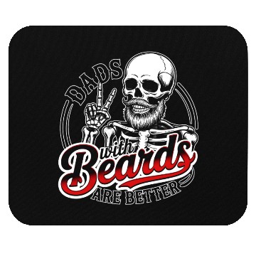 Discover Dad With Beards Are Better Skeleton Family  Mouse Pads