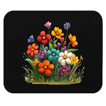 Discover Vibrant Spring Blossom Garden Design Mouse Pads