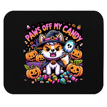 Discover Halloween Welsh Corgi Witch Paws Off My Candy Mouse Pads
