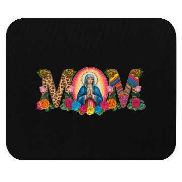 Discover Floral Mom Mother Mary Leopard Rainbow Mouse Pads