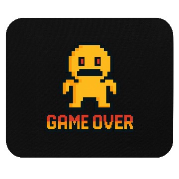 Discover Retro Pixel Game Over – 8-Bit Character Design Mouse Pads