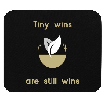 Discover Tiny Wins Inspirational Minimalist Design Mouse Pads