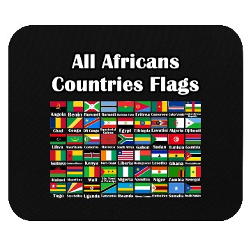 Discover All Africans Countries Flags Mouse Pads