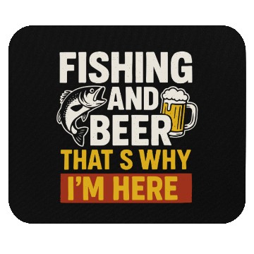 Discover Fishing and Beer Combo Mouse Pads