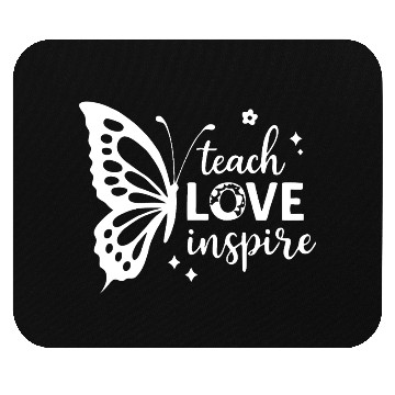 Discover Floral Butterfly Motivational Quote Mouse Pads