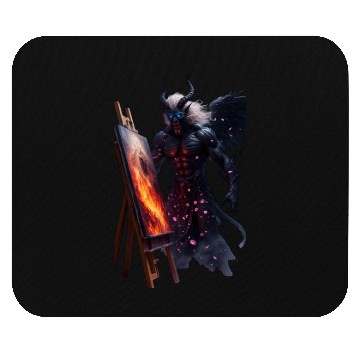 Discover Demon Artist Painting Under Cherry Blossoms Mouse Pads