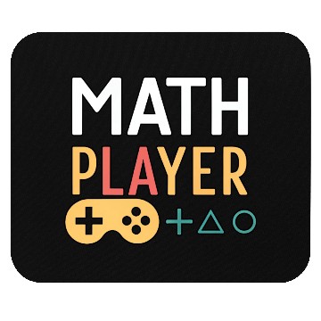 Discover Math Gamer Player – Video Game Style Math Design Mouse Pads