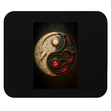 Discover Cyber Yin Yang Balance Mouse Pads