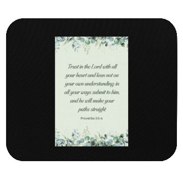 Discover Proverbs 35-6 Bible Verse Christian Wall Art Mouse Pads