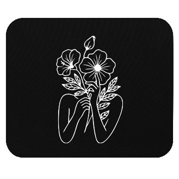 Discover Floral Embrace Mouse Pads