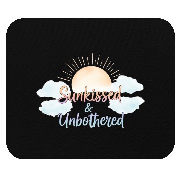 Discover Sunkissed Unbothered Aesthetic Mouse Pads