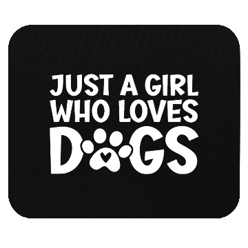 Discover Love for Dogs Quote Design Mouse Pads