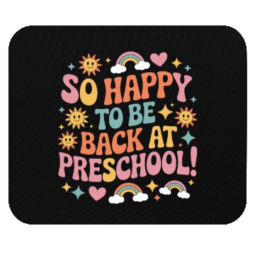 Discover Funny Back to School Preschool Teacher Mouse Pads