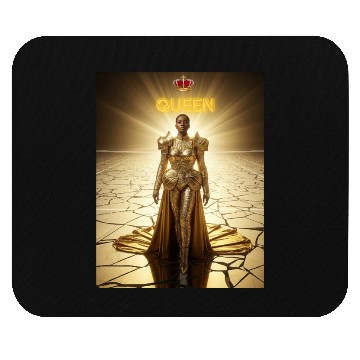 Discover Gold Warrior Queen Illustration Mouse Pads