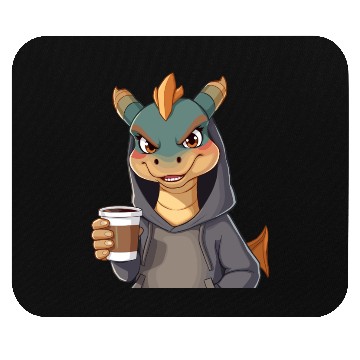 Discover Dragon Character in Cozy Mouse Pads with Coffee