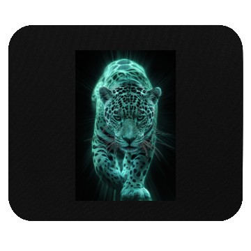Discover Neon Jaguar in Motion Mouse Pads