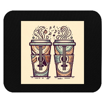 Discover "SUN & US" Matching Mouse Pads - Where Coffee Meets