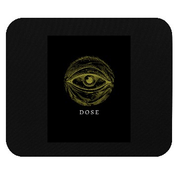 Discover Mystic Eye with Dose Typography Mouse Pads