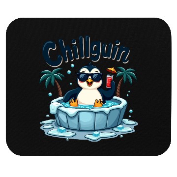 Discover Chillguin - coolness on ice Mouse Pads
