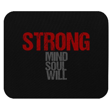 Discover TRONG MIND – Minimal Distressed Typography Mouse Pads