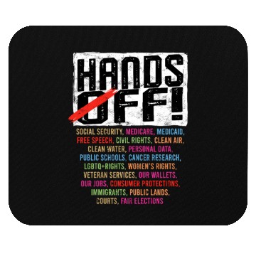 Discover Hands Off My Social Security Protection Mouse Pads