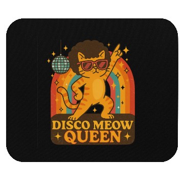 Discover Disco Meow Queen – Groovy Cat Dance Mouse Pads