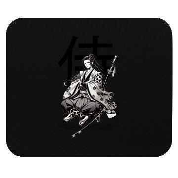 Discover 005 - Elegant Samurai Warrior Silhouette Mouse Pads