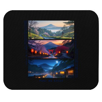 Discover 003 - Serene Mount Fuji Nightscapes Mouse Pads