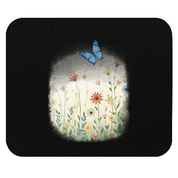 Discover Flowers and butterflies Mouse Pads
