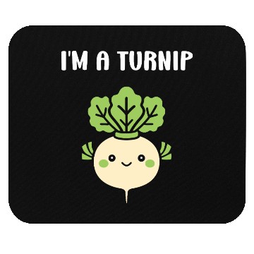 Discover Turnip Character Illustration Mouse Pads