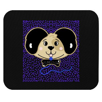 Discover Happy Puppy Spike Mouse Pads