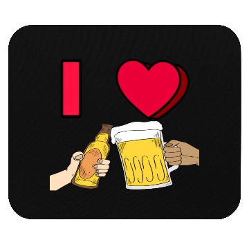 Discover I LOVE BEER #1 Mouse Pads