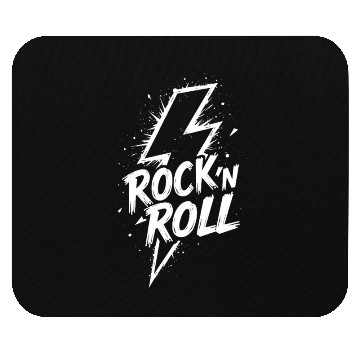 Discover Rock ‘n’ Roll Lightning Flash Mouse Pads
