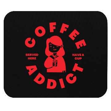 Discover Coffee Addict Mouse Pads