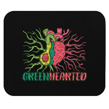 Discover Greenhearted Avocado Heart Mouse Pads