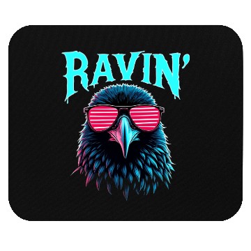 Discover Ravin' Rave Festival Fun with Cool Raven Mouse Pads