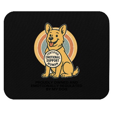 Discover Certified Emotional Support Human – Dog Mouse Pads