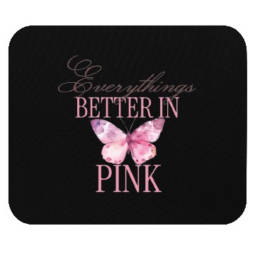 Discover Pink Butterfly Inspirational Quote Mouse Pads