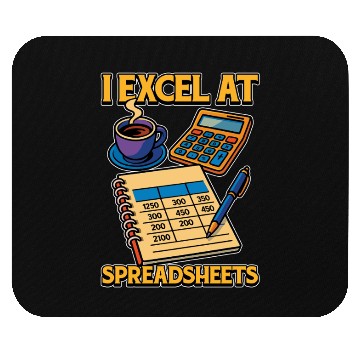 Discover Accounting I Excel At Spreadsheets Bookkeeper Mouse Pads