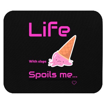 Discover Whimsical Ice Cream Life Sentiment Mouse Pads