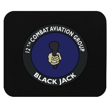 Discover Army 12th Combat Aviation Group Black Jack Mouse Pads