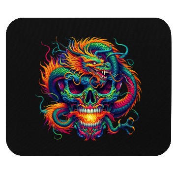 Discover Dragon Skull Portrait Mouse Pads