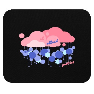 Discover Pastel Rain Cloud with Star Accents Mouse Pads
