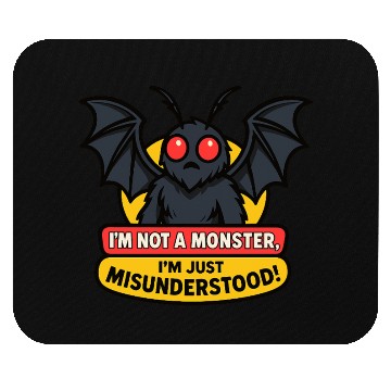 Discover Misunderstood Mothman Mouse Pads