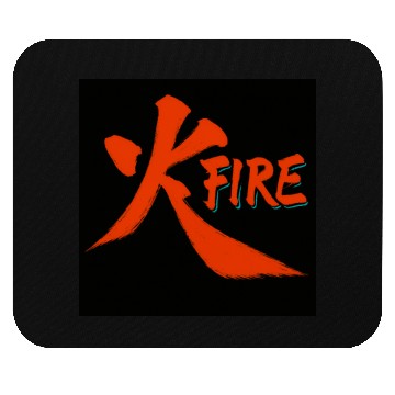 Discover Fiery Ink Brush Art Mouse Pads