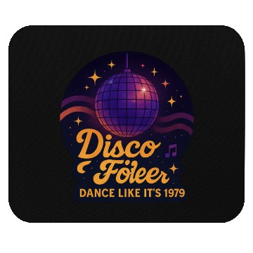 Discover Disco Foiler 1970s Dance Mouse Pads