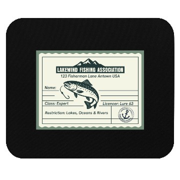 Discover Fishing License PR Mouse Pads