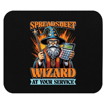 Discover Accounting Spreadsheet Wizard Bookkeeper Auditor Mouse Pads