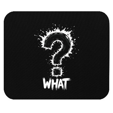Discover What Question Mark Splash Mouse Pads