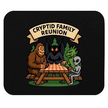 Discover Cryptid Family Reunion Mouse Pads